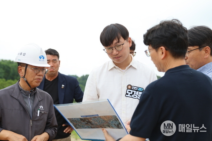 모경종 의원(인천 서구병, 더불어민주당) 검단 주요 거점도로망 구척 사업 현장 점검 ⓒ 모경종 의원실