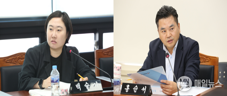(왼쪽부터) 인천 서구의회 백슬기 의원, 홍순서 의원 ⓒ 인천 서구의회