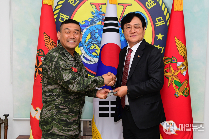 박용철 강화군수, 추석 맞이 군부대 위문(해병대 5여단 방문) ⓒ 인천 강화군