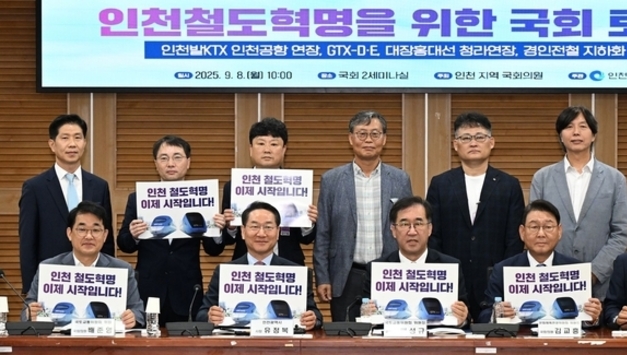 인천시, 지역 국회의원들과 함께 국회 토론회 열고 철도망 확충 해법 모색