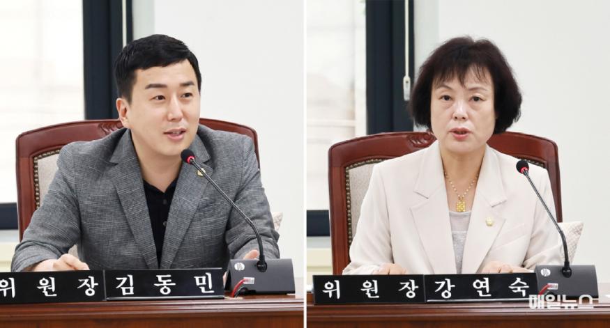 부평구의회는 10일 김동민(예결특위 위원장) 의원, 강연숙(윤리특위 위원장) 의원 선임 했다. ⓒ 부평구의회 20240710 부평구의회 예결특위 및 윤리특위 위원장 선임1.jpg