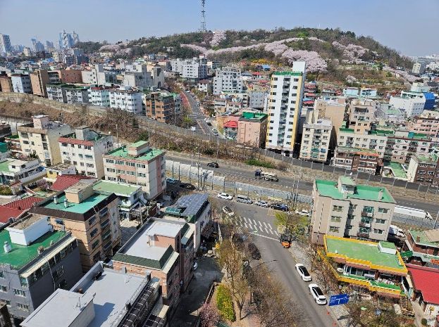 수봉로와 제일로를 잇는 ‘소봉공원교차로’예정지 전경