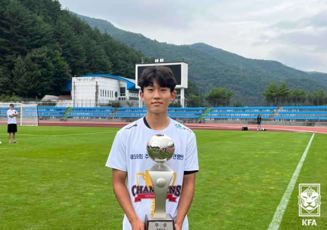 제59회 추계대학연맹전 득점왕을 차지한 한남대 정승배의 모습.