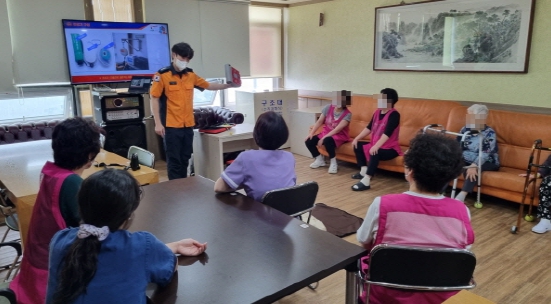 계양소방서, 효누리요양원서 소방안전·응급처치교육