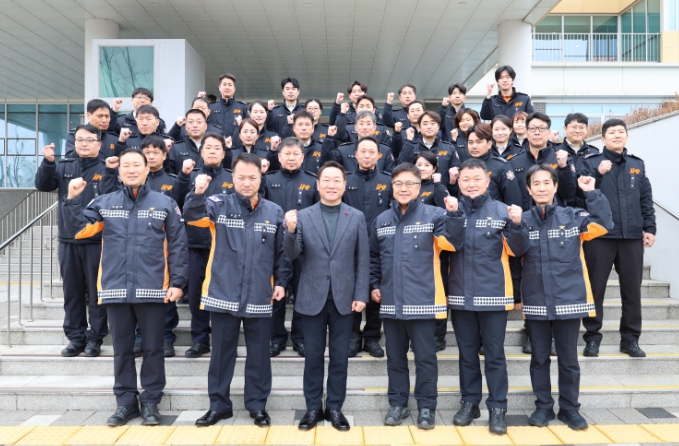 유정복 인천시장, 인천검단소방서 방문