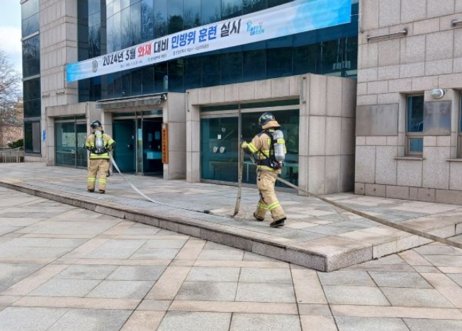 계양소방서, 민방위 훈련 합동 긴급구조통제단 훈련 실시