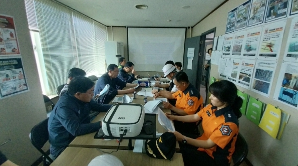 계양소방서, 봄철 건설현장 화재안전강화를 위한 부서장 현장예찰