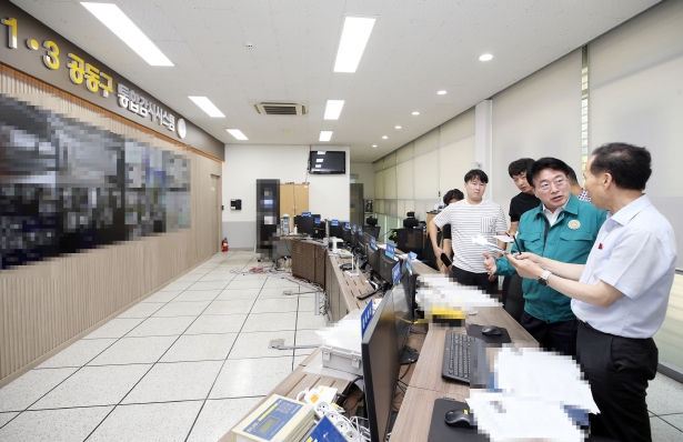 송도국제도시 공동구 통합감시 상황실 등 특별 현장 점검(8.16일 오전)