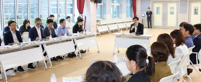도성훈 인천광역시교육감, 9월 개교 앞둔 인천송빛초등학교 방문 점검